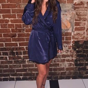 Revolve Striped Wrap Dress
